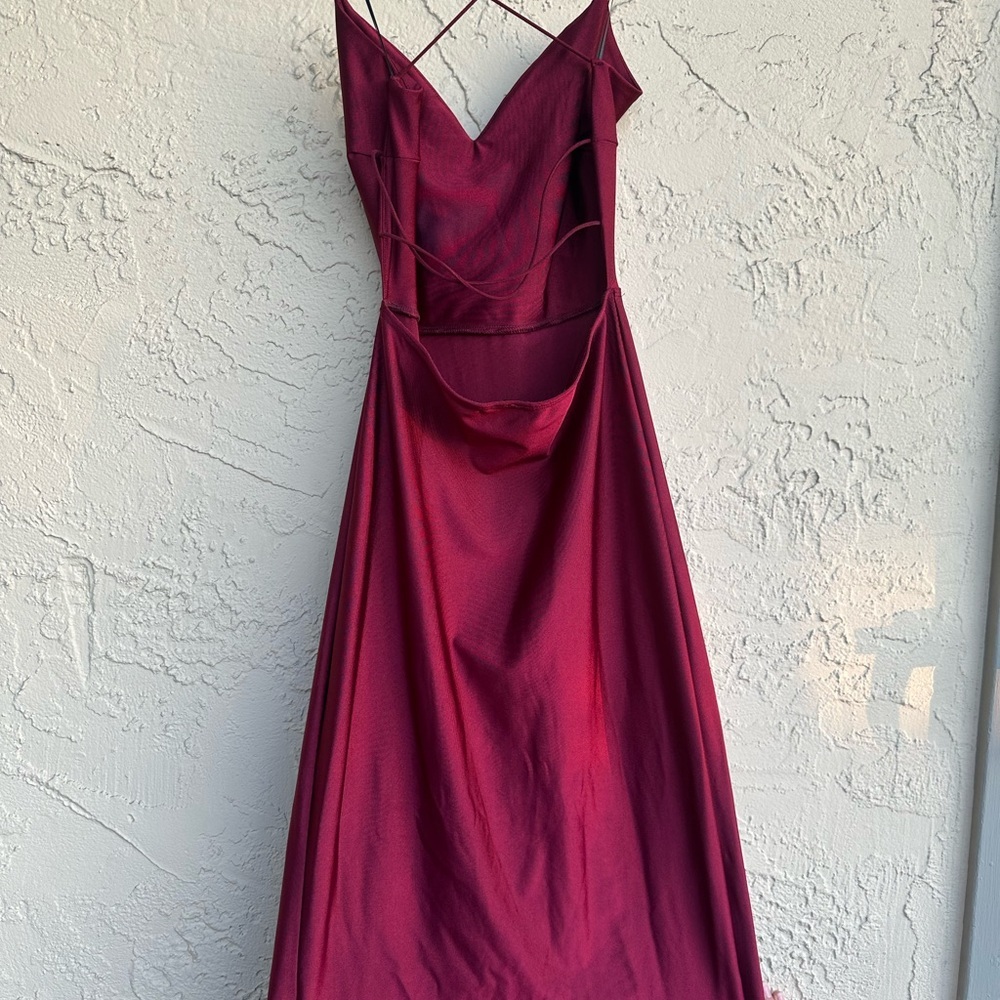 Windsor Red Spaghetti Strap Bodycon Dress - Picture 4 of 5